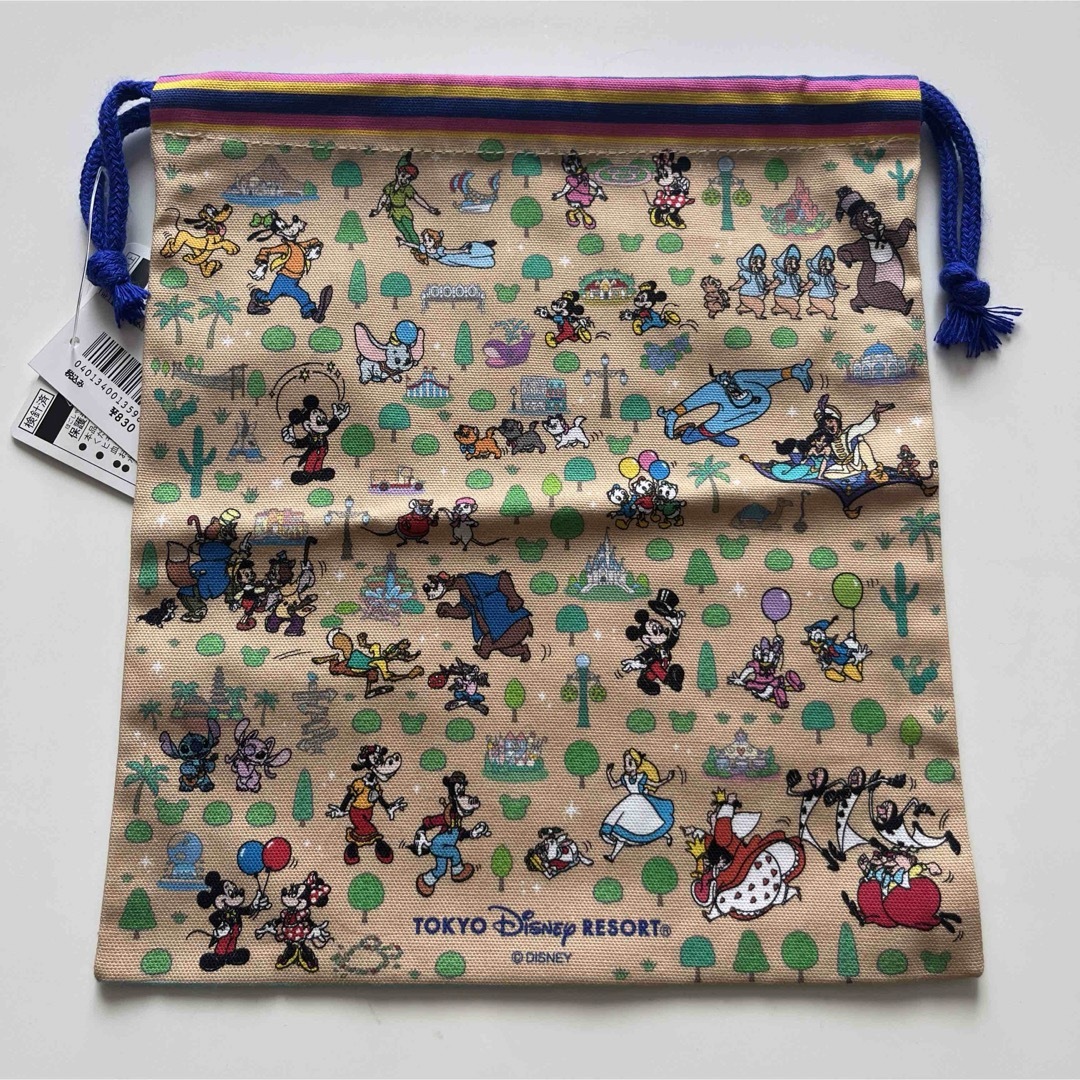 Disney(ディズニー)のディズニーランド　巾着　ミキフレ　キャラクター　レトロ エンタメ/ホビーのおもちゃ/ぬいぐるみ(キャラクターグッズ)の商品写真