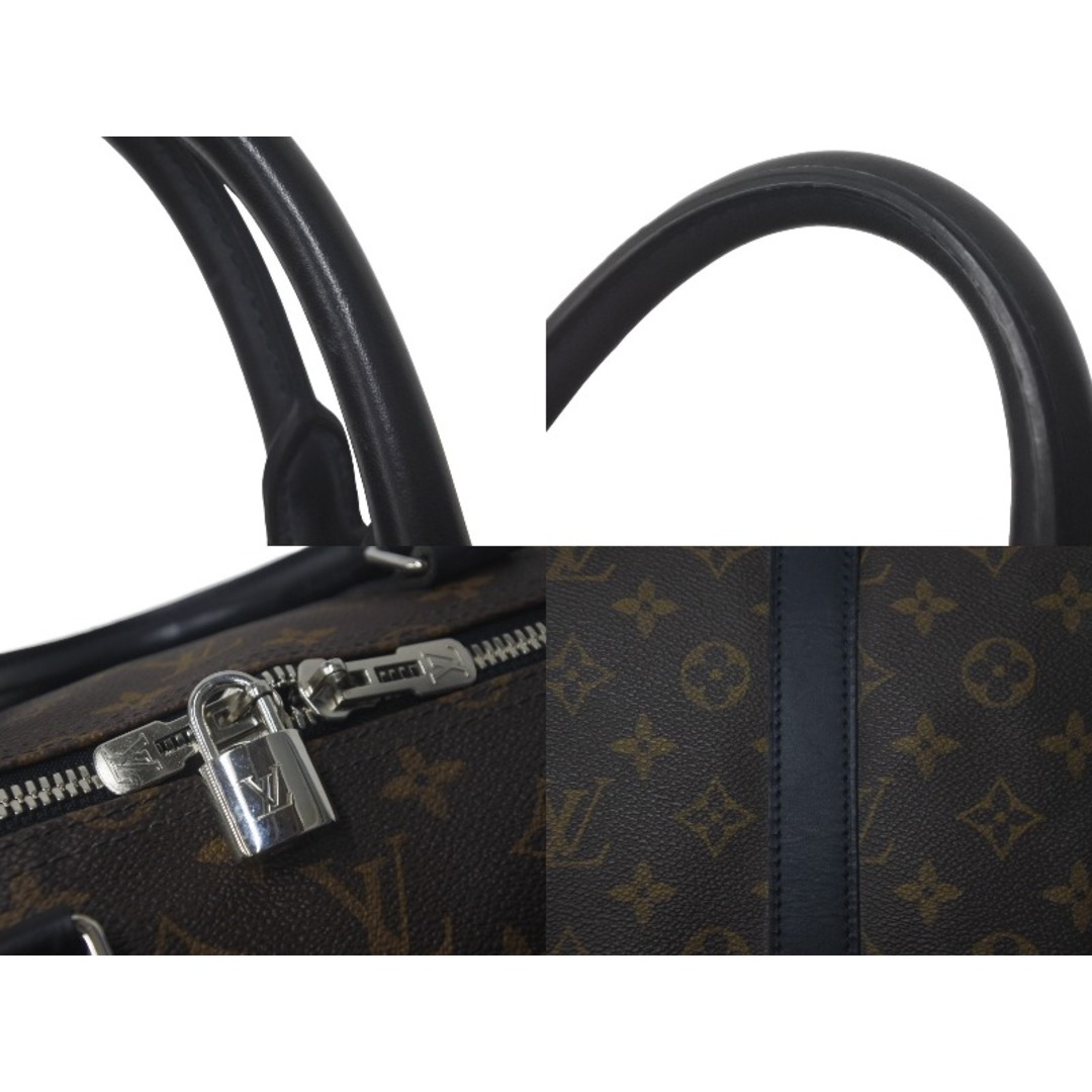 LOUIS VUITTON(ルイヴィトン)のLOUIS VUITTON ルイヴィトン キーポルバンドリエール55 ボストンバッグ M56714 モノグラムマカサー ブラック 美品 中古 61571 レディースのバッグ(ボストンバッグ)の商品写真