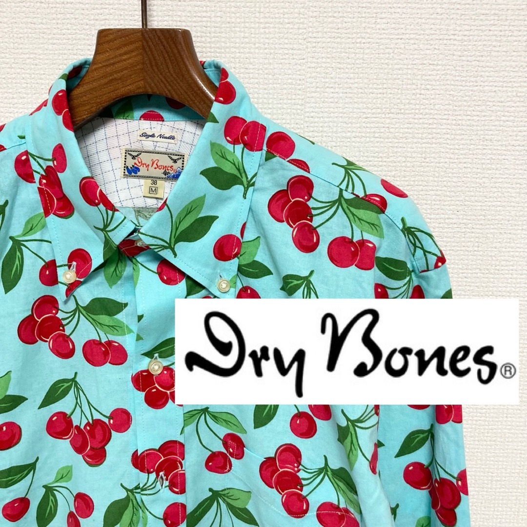 美品■Dry Bonesドライボーンズ■チェリー ロカビリー ボタンダウンシャツ メンズのトップス(シャツ)の商品写真