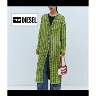 DIESEL - ディーゼル DIESEL マキシ カーディガン ロング ニット ケーブルニット 