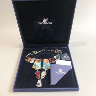 スワロフスキー(SWAROVSKI)の美品 スワロフスキー 大粒 ネックレス ブローチ 箱付き アクセサリー(ネックレス)