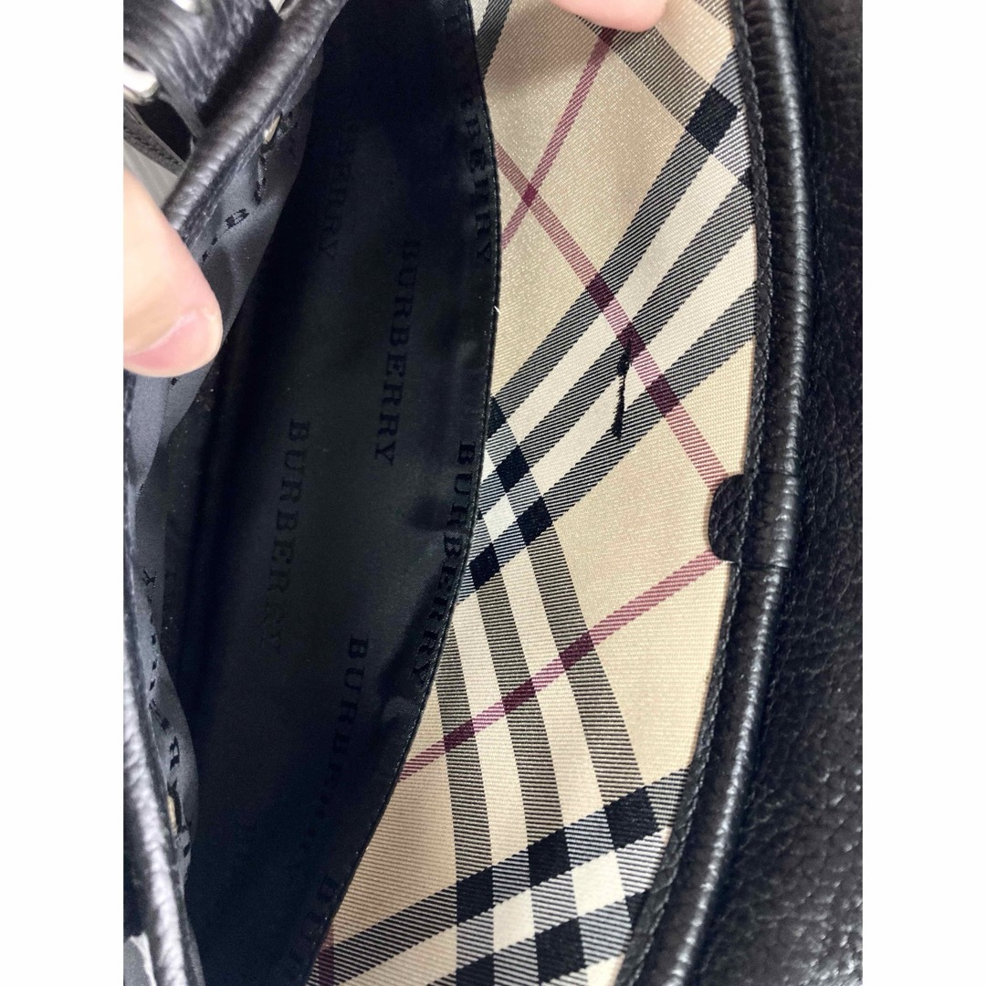 BURBERRY(バーバリー)のBURBERRY ノバチェック×ブラック ハンドバッグ ミニボストン レディースのバッグ(ハンドバッグ)の商品写真