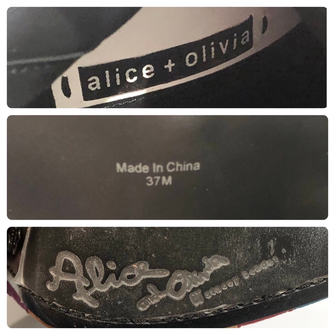 Alice+Olivia(アリスアンドオリビア)の美品 alice & olivia アリスアンドオリビア ブーツ レインボー レディースの靴/シューズ(ブーツ)の商品写真