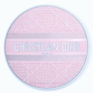 ディオール(Dior)のDiorスキンフォーエバークッションケース ピンクエンブロイダードカナージュ(ボトル・ケース・携帯小物)