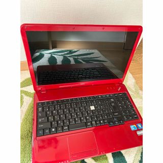 NEC - ジャンク品　ノートパソコン　本体のみ　バッテリー無し　Windows7  レッド