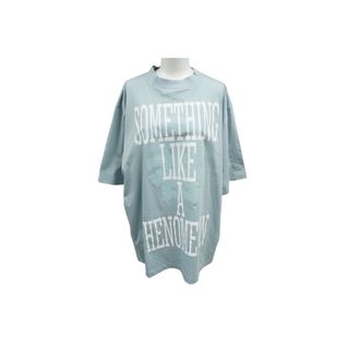 MCM - 新品未使用 MCM エム シー エム SOMETHING LIKE A PHENOMENON 半袖Ｔシャツ MHTCSJP03LS0XL コットン ライトブルー サイズ0XL 61503