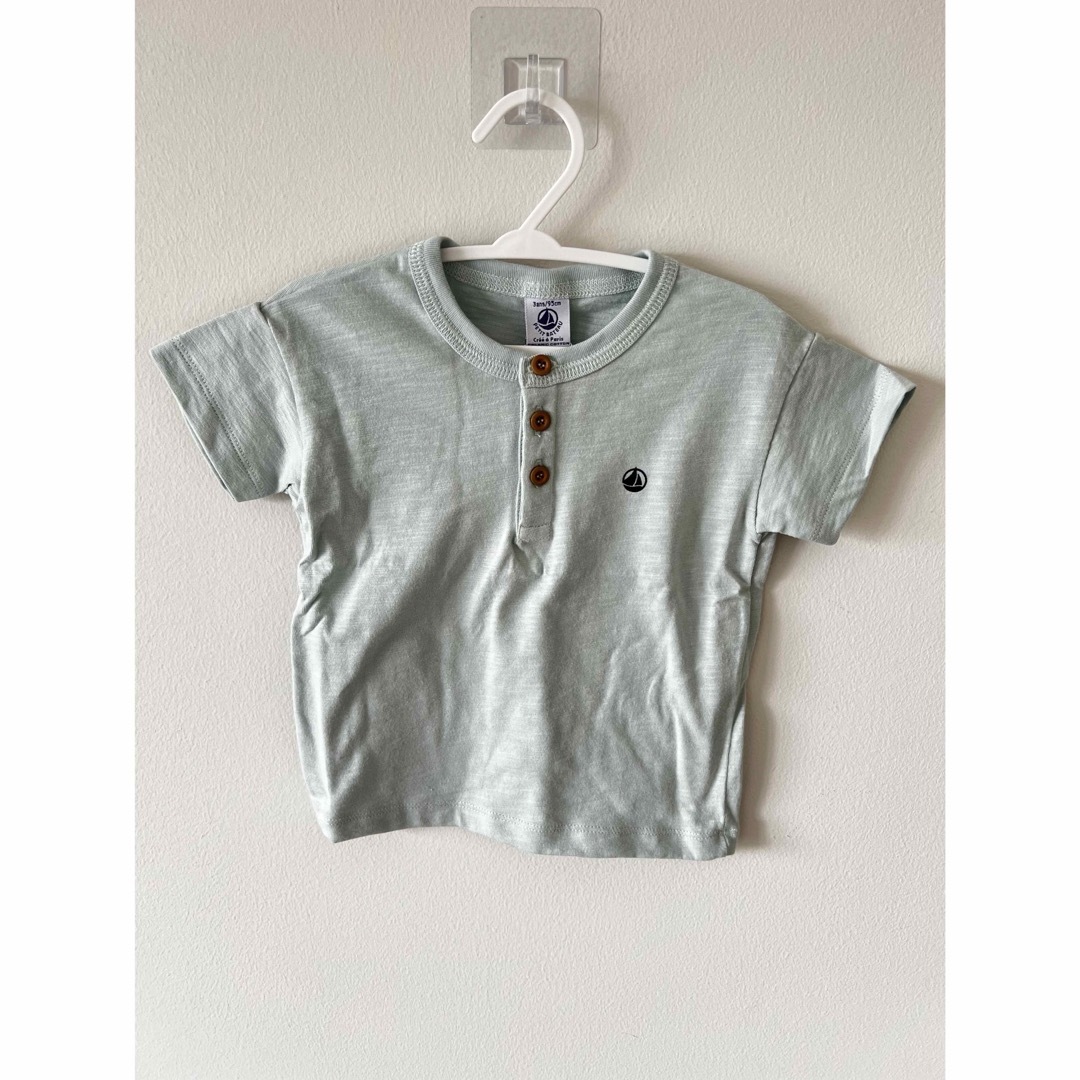 PETIT BATEAU(プチバトー)の[新品]プチバトー　3歳　半袖Tシャツ　ミント キッズ/ベビー/マタニティのキッズ服男の子用(90cm~)(Tシャツ/カットソー)の商品写真