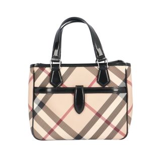 BURBERRY - バーバリー ハンドバッグ PVC ベージュ レディース BURBERRY  中古