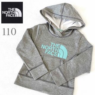 ザノースフェイス(THE NORTH FACE)の【THE NORTH FACE】ロゴ パーカー グレー 110 薄手 春(Tシャツ/カットソー)