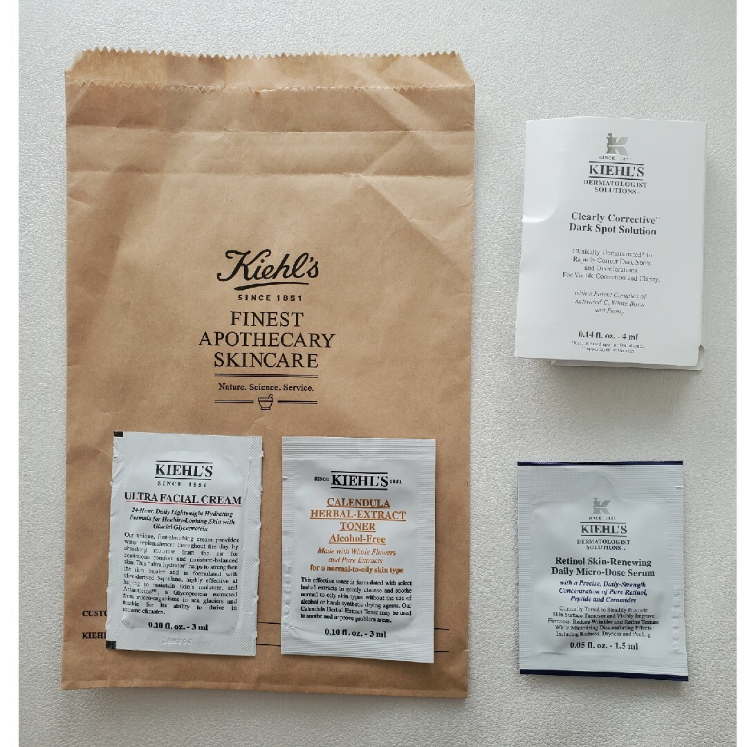 Kiehl's(キールズ)のキールズ　サンプルセット コスメ/美容のキット/セット(サンプル/トライアルキット)の商品写真