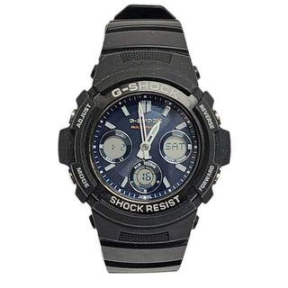 CASIO - CASIO カシオ 腕時計 G-SHOCK AWG-M100SB-2AJF タフソーラー ブラック メンズ デジアナ 本体のみ 【美品】 22403K303