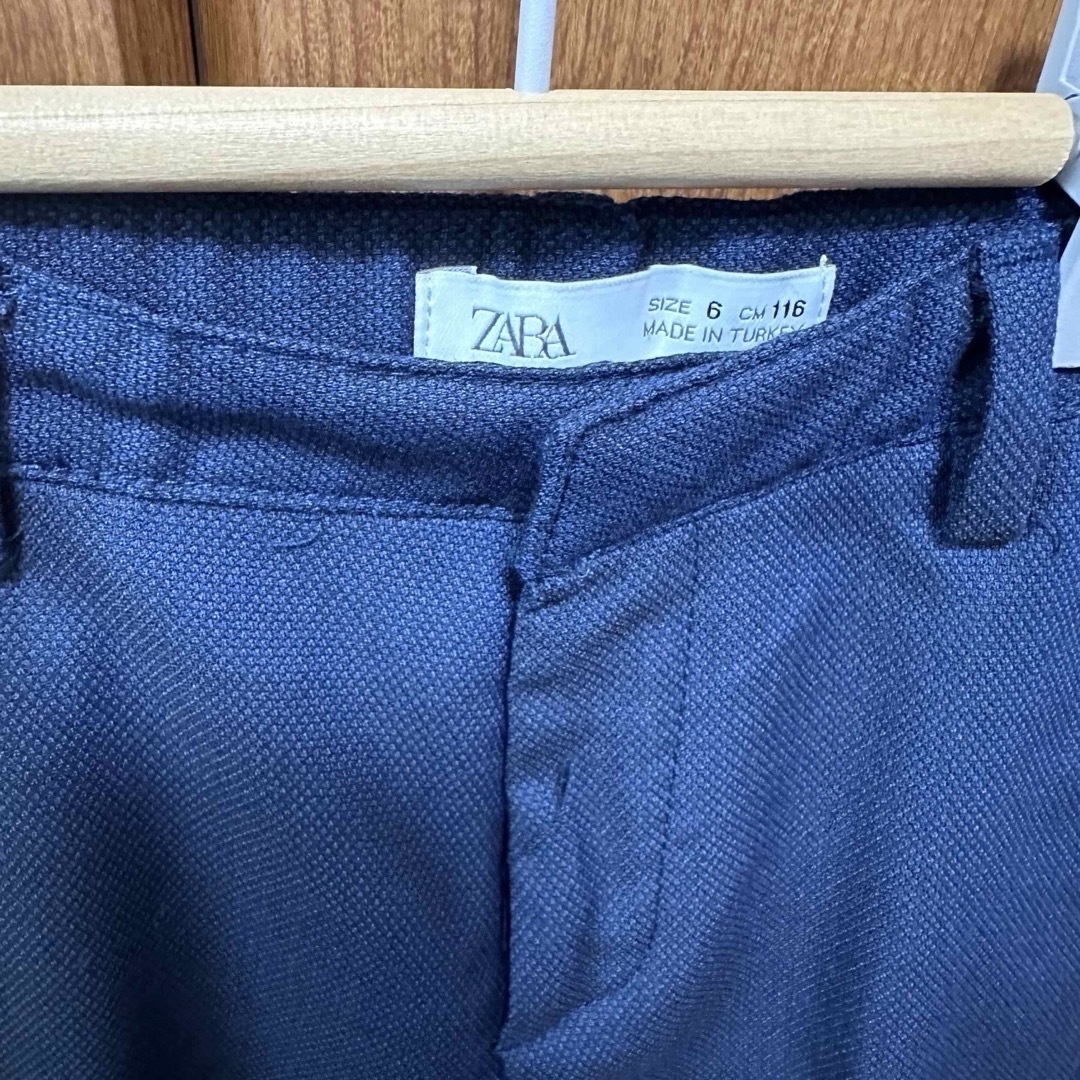 ZARA KIDS(ザラキッズ)の3点セット　ZARAKIDS スーツ ネイビー　116 ラルフ　シャツ　110 キッズ/ベビー/マタニティのキッズ服男の子用(90cm~)(ドレス/フォーマル)の商品写真