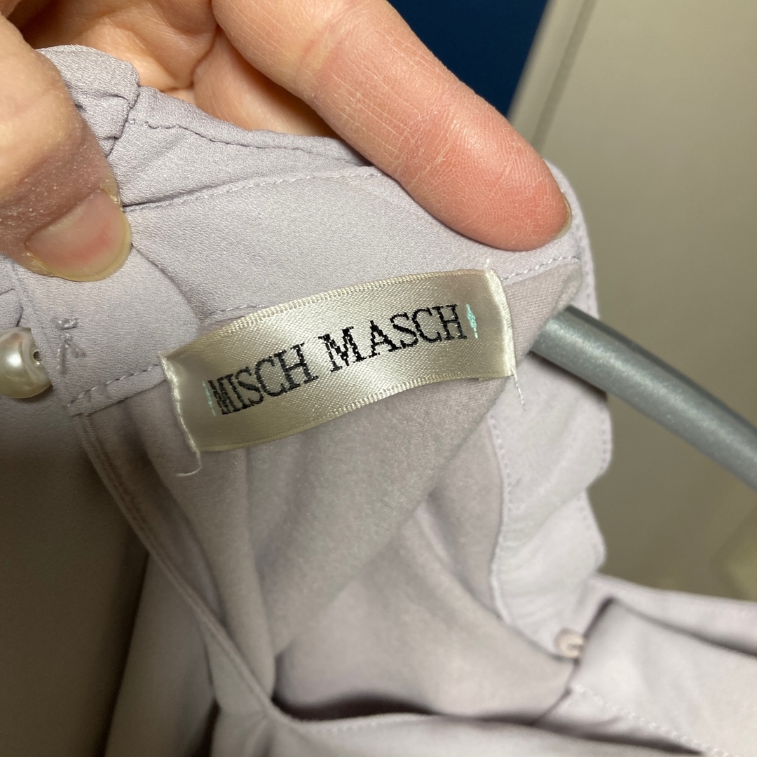 MISCH MASCH(ミッシュマッシュ)のMISCH MASCHミッシュマッシュ　裏起毛裏地付きシフォンブラウス レディースのトップス(シャツ/ブラウス(長袖/七分))の商品写真