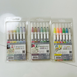 Kuretake - 呉竹 水性　ドットペン　18色セット （6色×3）