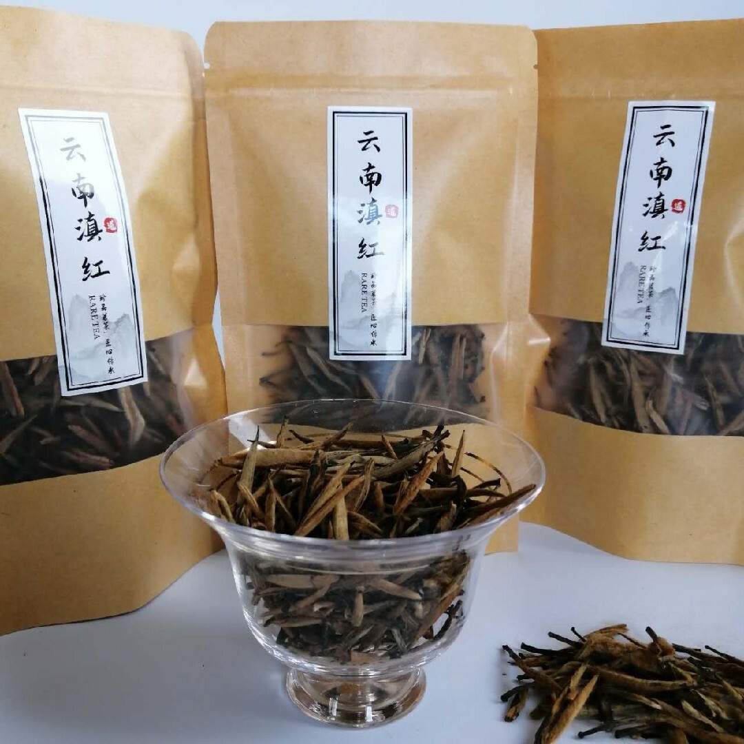中国雲南　【特級】真紅大金針茶30g　とても飲みやすく美味しいお茶です 食品/飲料/酒の飲料(茶)の商品写真