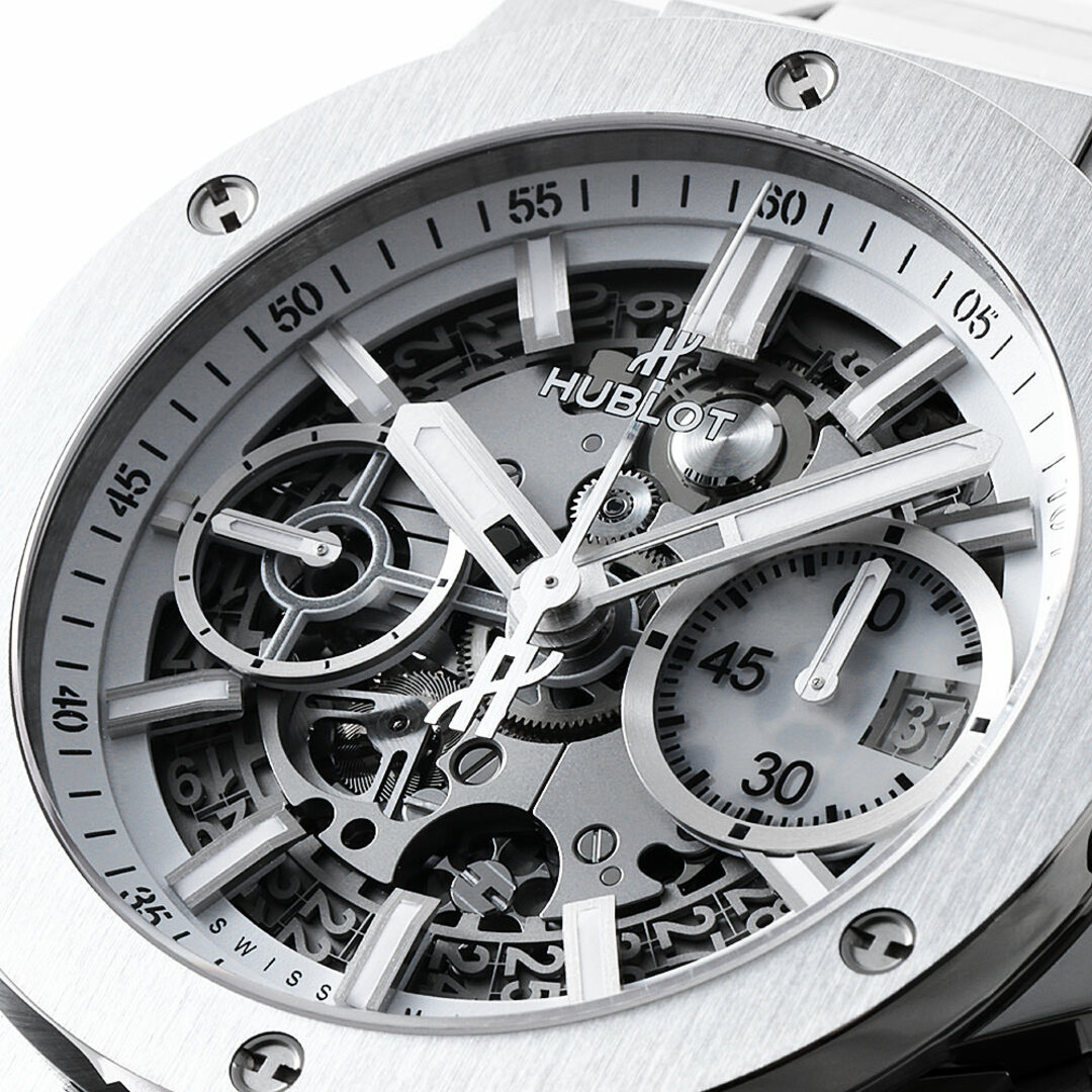 HUBLOT(ウブロ)のウブロ ビッグバン インテグラル チタニウム ホワイト 日本限定 451.NE.2010.NX.JPN メンズ 中古 腕時計 メンズの時計(腕時計(アナログ))の商品写真