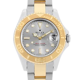 ロレックス(ROLEX)のロレックス ヨットマスター 168623 グレー P番 ボーイズ(ユニセックス) 中古 腕時計(腕時計(アナログ))