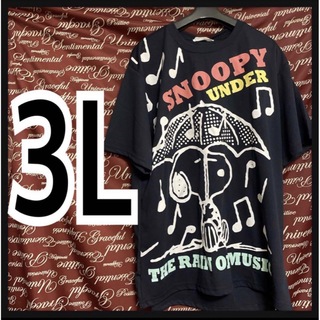 スヌーピー(SNOOPY)の3L·スヌーピーTシャツ新品/MCCb-308(Tシャツ/カットソー(半袖/袖なし))