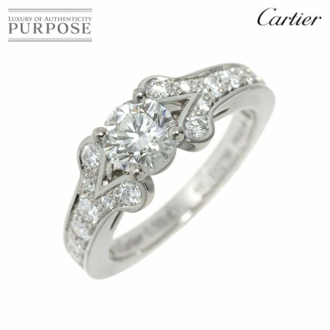 Cartier(カルティエ)のカルティエ Cartier バレリーナ ダイヤ 0.55ct H/VVS2/3EX #46 リング Pt プラチナ 指輪【証明書・鑑定書付き】VLP 90217467 レディースのアクセサリー(リング(指輪))の商品写真