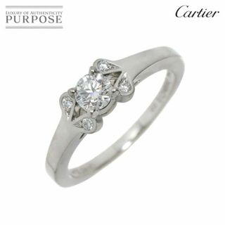 カルティエ(Cartier)のカルティエ Cartier バレリーナ ダイヤ 0.24ct D/VVS1/EX #49 リング Pt プラチナ 指輪【鑑定書・証明書付き】VLP 90218348(リング(指輪))