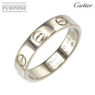 カルティエ(Cartier)のカルティエ Cartier ミニラブ #48 リング K18 WG ホワイトゴールド 750 指輪 VLP 90225371(リング(指輪))