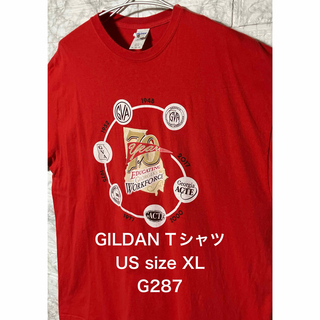 ギルタン(GILDAN)の【レア】US古着 ビッグサイズ XL size GILDAN Tシャツ レッド(Tシャツ/カットソー(半袖/袖なし))