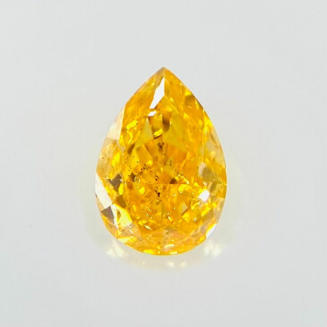 FANCY VIVID YELLOW ORANGE 0.200ct PS レディースのアクセサリー(その他)の商品写真