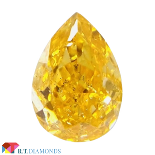 FANCY VIVID YELLOW ORANGE 0.200ct PS(その他)