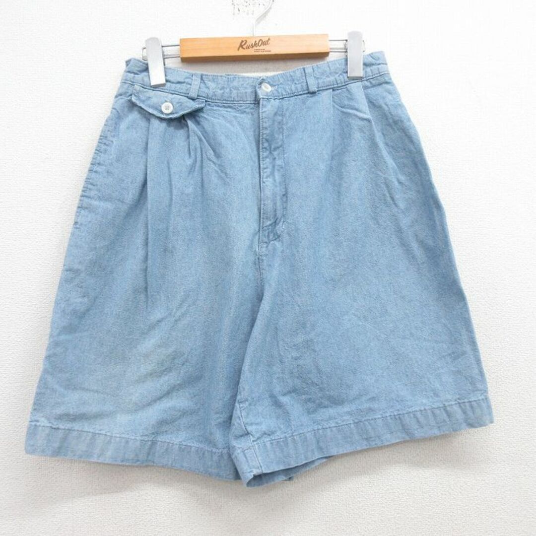 GAP(ギャップ)の古着 ギャップ GAP ショート パンツ ショーツ レディース 90年代 90s コットン USA製 紺 ネイビー 23jul06 中古 ボトムス 短パン ショーパン ハーフ レディースのパンツ(ショートパンツ)の商品写真