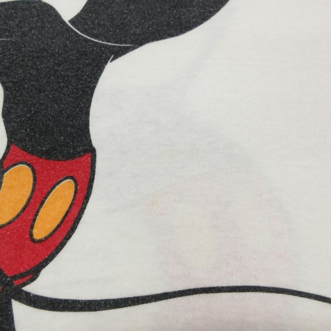 Disney(ディズニー)の古着 ビンテージ ノースリーブ Tシャツ レディース 90年代 90s ディズニー DISNEY ミッキー MICKEY MOUSE 両面プリント クルーネック 白 ホワイト 【spe】 23jul06 中古 レディースのトップス(タンクトップ)の商品写真