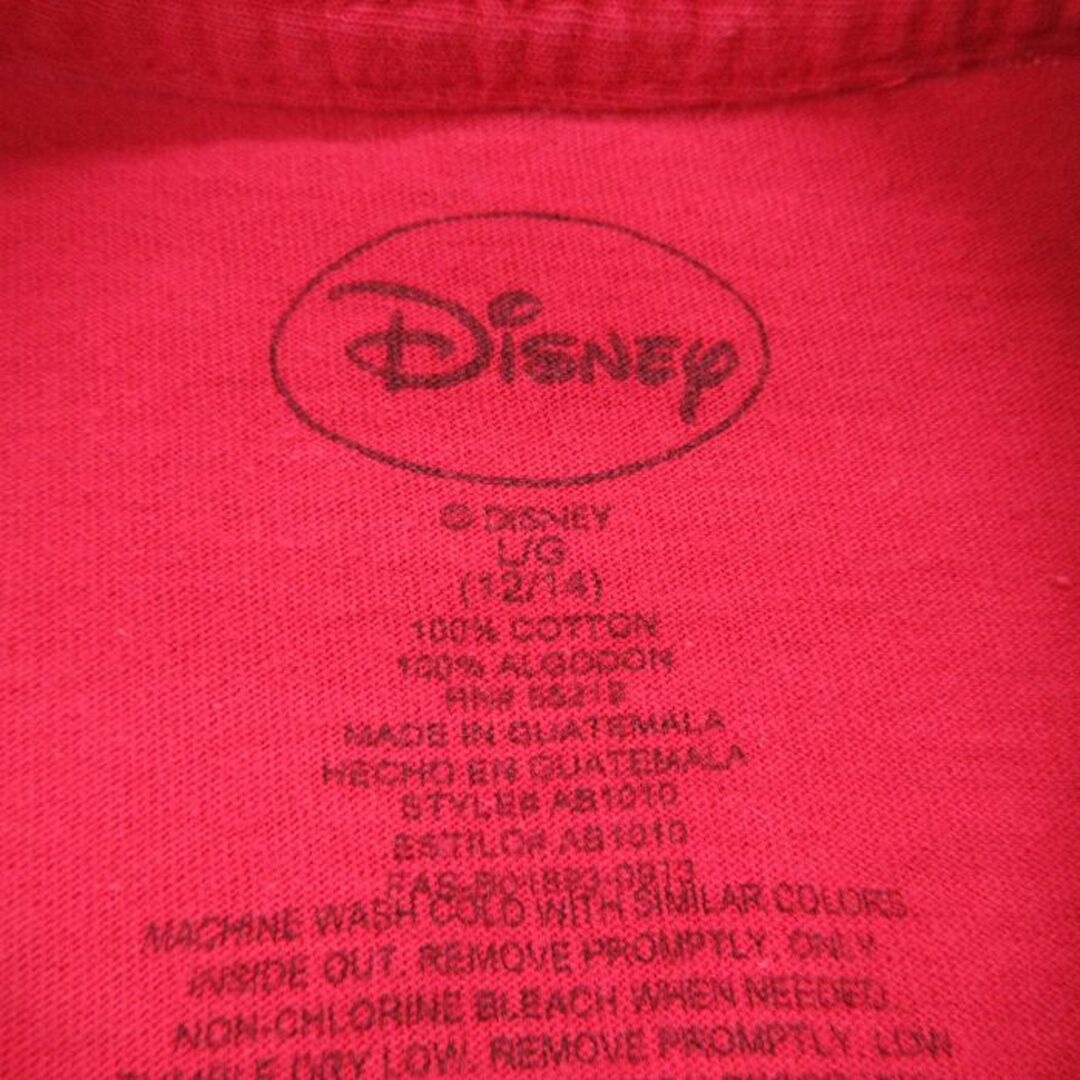 Disney(ディズニー)の古着 半袖 Tシャツ レディース ディズニー DISNEY ミニー ラメ コットン クルーネック 赤 レッド 23jul04 中古 レディースのワンピース(ミニワンピース)の商品写真