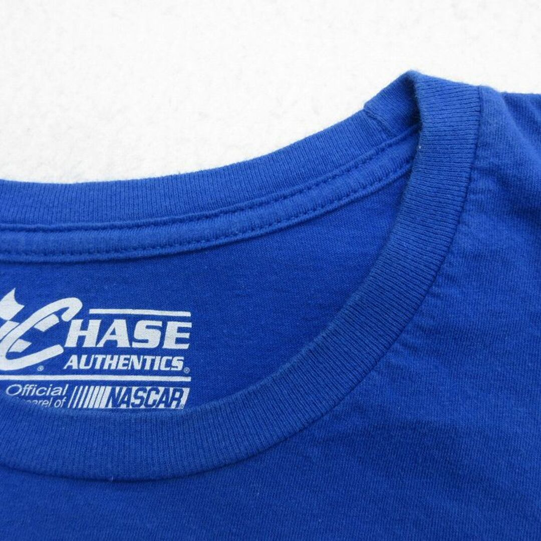 XL★古着 半袖 Tシャツ メンズ NASCAR レーシングカー トニースチュワート 14 コットン クルーネック 青 ブルー 23jul03 中古 メンズのトップス(Tシャツ/カットソー(半袖/袖なし))の商品写真