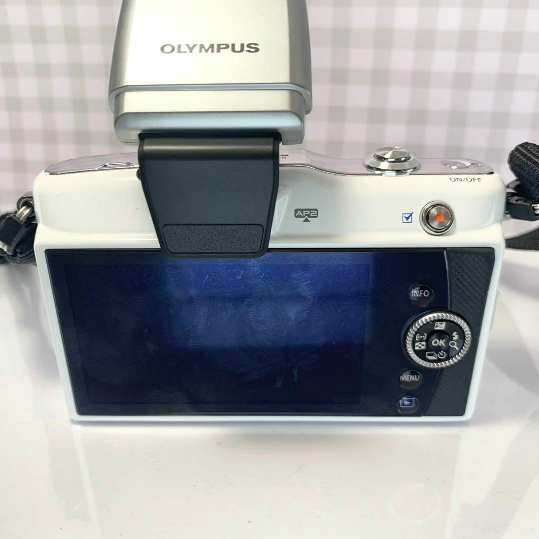 OLYMPUS(オリンパス)のOLYMPUS オリンパス　PEN E-PM1　スマホ転送OK！　【美品】 スマホ/家電/カメラのカメラ(ミラーレス一眼)の商品写真