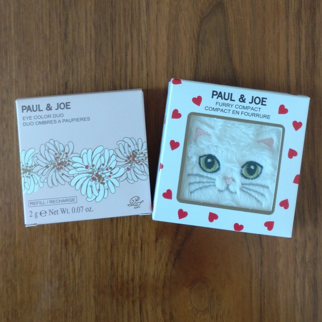 PAUL & JOE(ポールアンドジョー)のポール＆ジョー　アイカラー　デュオ08  ケースセット コスメ/美容のベースメイク/化粧品(アイシャドウ)の商品写真