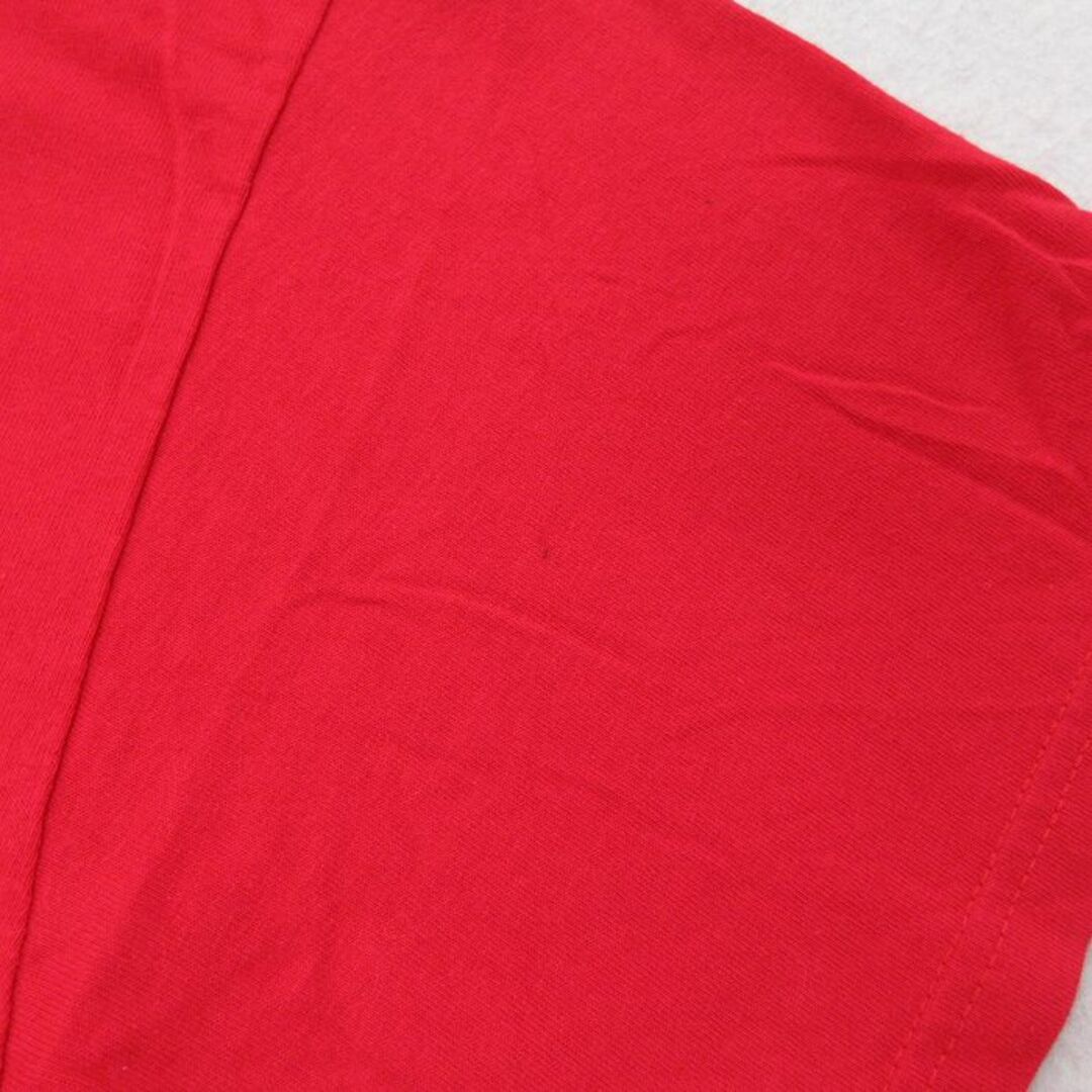 L★古着 半袖 ビンテージ Tシャツ メンズ 00年代 00s AVERAG JOES ドッジボール コットン クルーネック 赤 レッド 23jul04 中古 メンズのトップス(Tシャツ/カットソー(半袖/袖なし))の商品写真