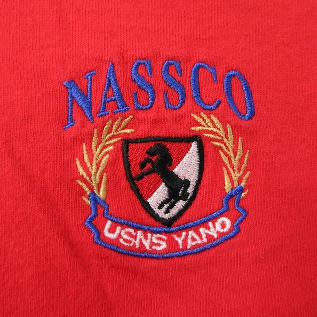 M★古着 半袖 ビンテージ Tシャツ メンズ 90年代 90s NASSCO コットン クルーネック USA製 赤 レッド 23jul06 中古 メンズのトップス(Tシャツ/カットソー(半袖/袖なし))の商品写真