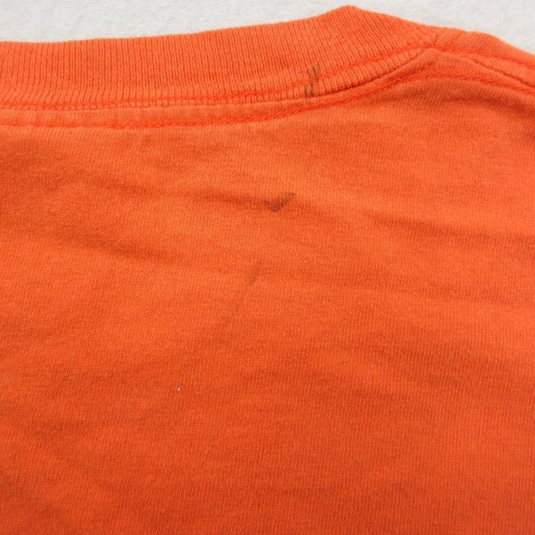 XL★古着 半袖 ビンテージ Tシャツ メンズ 00年代 00s RIT コットン クルーネック USA製 濃オレンジ 23jul06 中古 メンズのトップス(Tシャツ/カットソー(半袖/袖なし))の商品写真