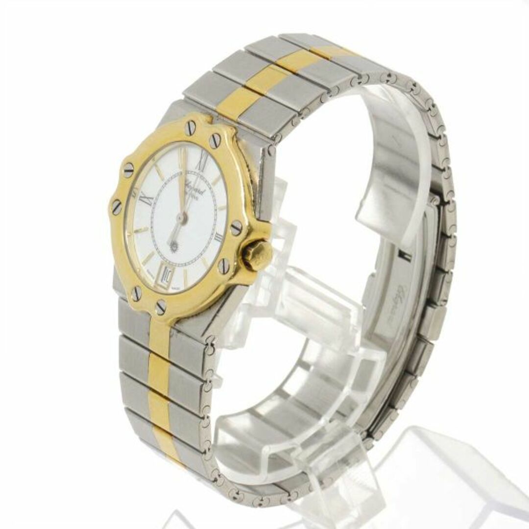 Chopard(ショパール)のショパール Chopard サンモリッツ コンビ 8023 ボーイズ 腕時計 デイト ホワイト 文字盤 YG クォーツ St. Moritz VLP 90200993 レディースのファッション小物(腕時計)の商品写真
