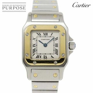 Cartier - カルティエ Cartier サントスガルベSM コンビ W20012C4 レディース 腕時計 アイボリー 文字盤 K18YG クォーツ Santos Galbee VLP 90228922