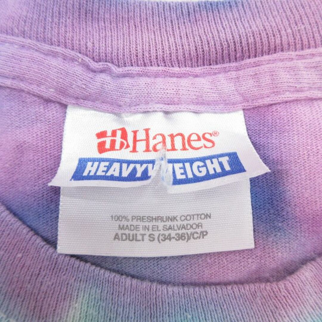 Hanes(ヘインズ)のS★古着 ヘインズ Hanes 半袖 ビンテージ ロック バンド Tシャツ メンズ 00年代 00s ボナルーフェス ブルースプリングスティーン コットン クルーネック 紫他 パープル タイダイ 23jul07 中古 メンズのトップス(Tシャツ/カットソー(半袖/袖なし))の商品写真