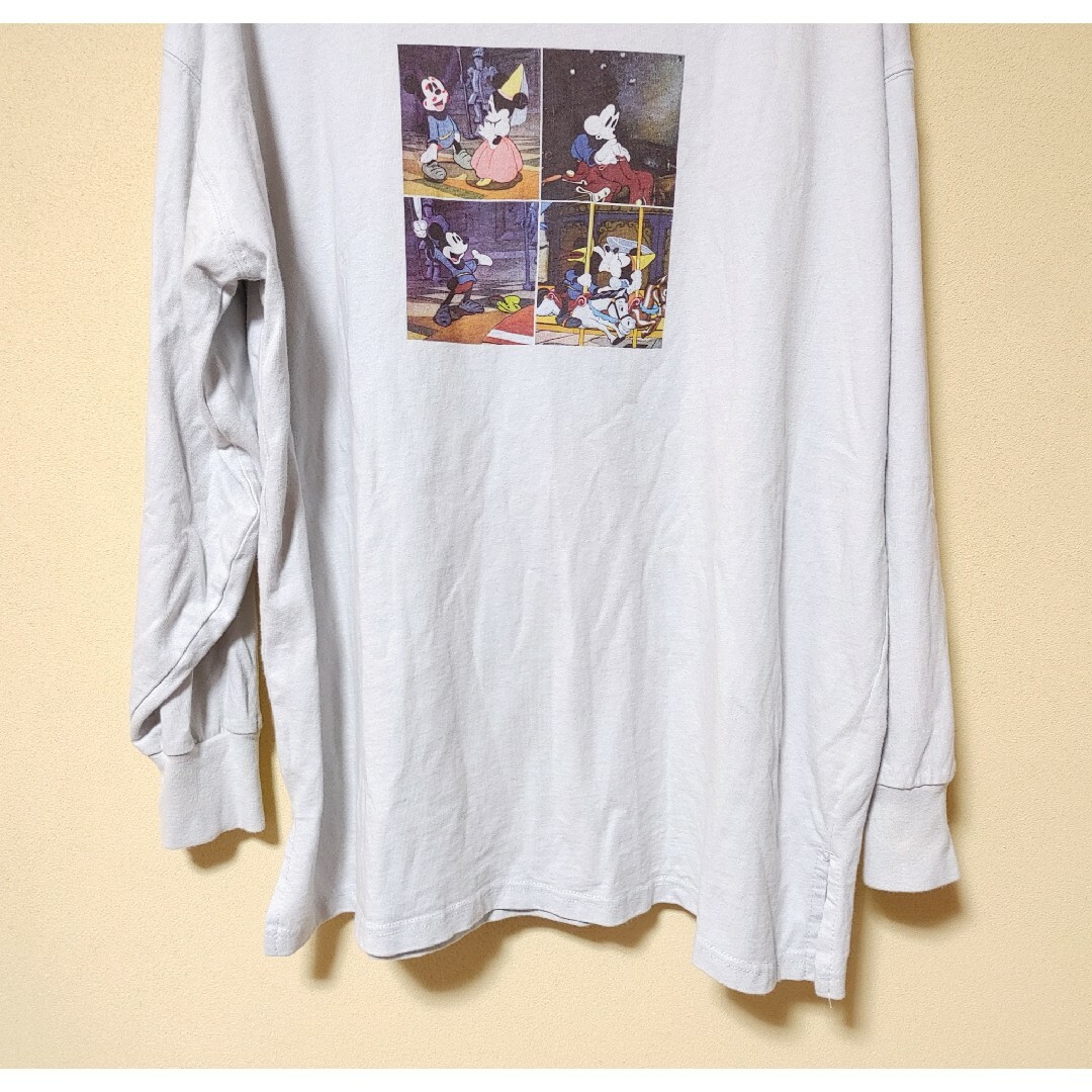 Disney(ディズニー)のDisney＊Tシャツ・長袖・サイズＦ＊プリント・トップス・レディース＊美濃屋 レディースのトップス(Tシャツ(長袖/七分))の商品写真