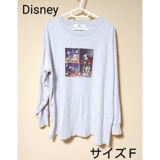 ディズニー(Disney)のDisney＊Tシャツ・長袖・サイズＦ＊プリント・トップス・レディース＊美濃屋(Tシャツ(長袖/七分))