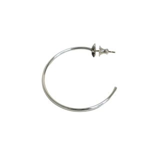 クロムハーツ(Chrome Hearts)の極美品 CHROME HEARTS クロムハーツ フープピアス スターモチーフ 2.6g 内径3.8cm シルバー925 中古 61498(ピアス)