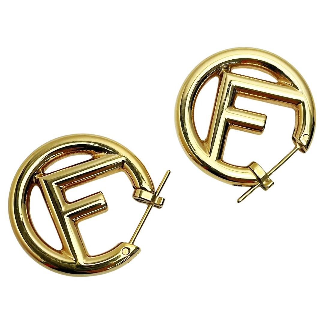 FENDI(フェンディ)の☆☆FENDI フェンディ ピアス エフ イズ 8AG745 B08 ゴールド ブロンズ レディース 箱有 レディースのアクセサリー(ピアス)の商品写真