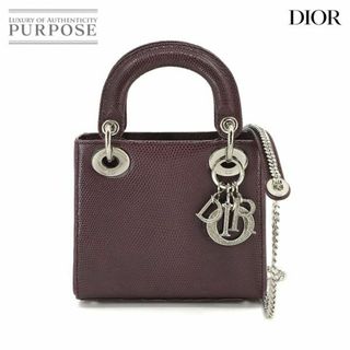 クリスチャンディオール(Christian Dior)の未使用 展示品 クリスチャン ディオール Chiristian Dior リザード レディディオール ミニ 2way ハンド ショルダー バッグ VLP 90228084(ハンドバッグ)