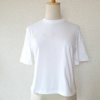 マルニ(Marni)の【新品・未使用】MARNI KIDS グリッターロゴ コットンTシャツ白14Y　(Tシャツ/カットソー)