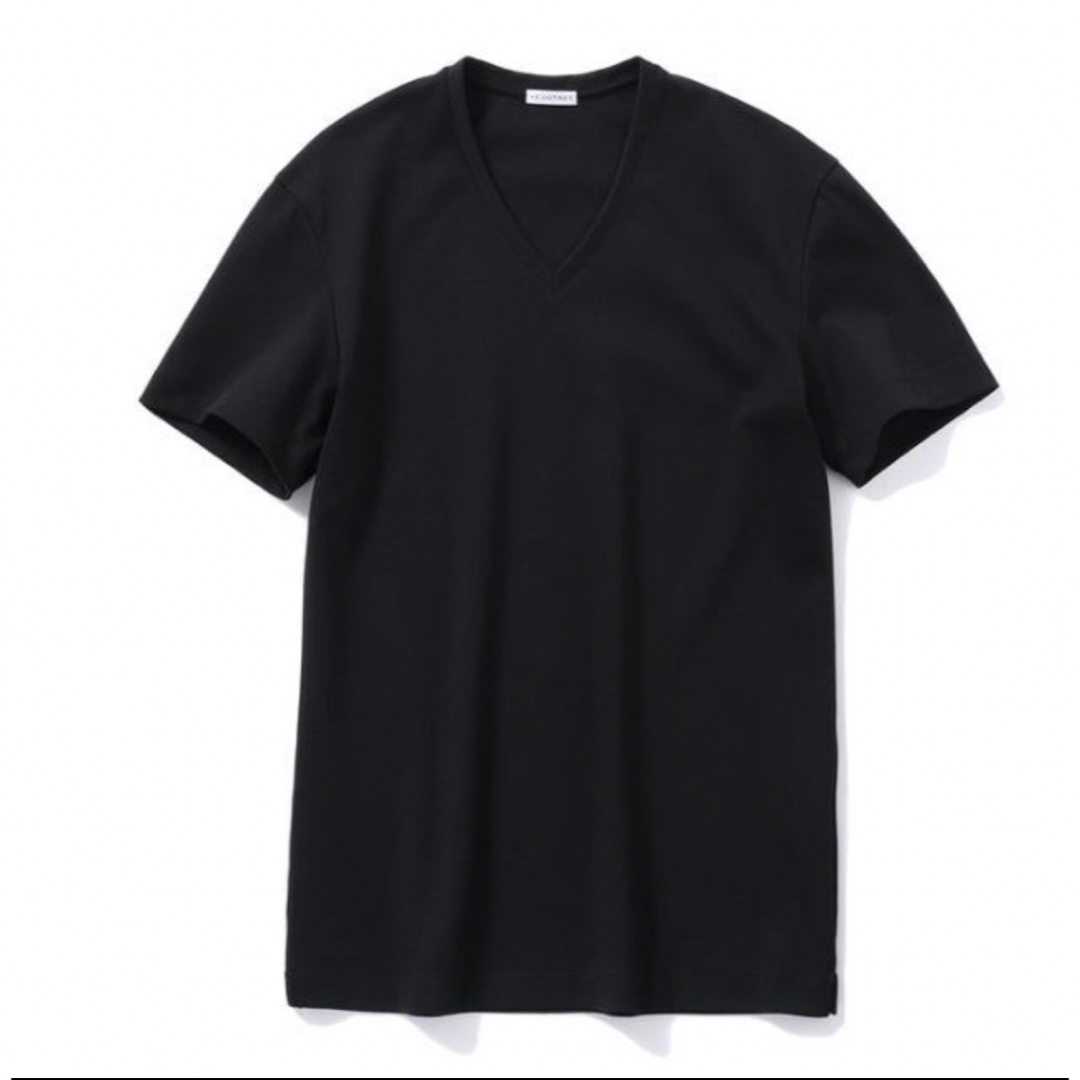 BARNEYS NEW YORK(バーニーズニューヨーク)の❸【白Ｖ&黒Ｖ】クロスクローゼット Suvin Platinum Vネック メンズのトップス(Tシャツ/カットソー(半袖/袖なし))の商品写真