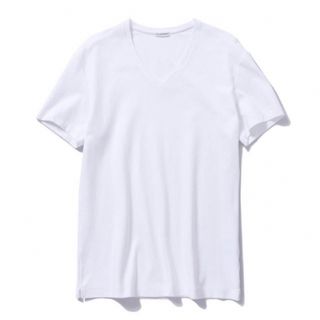 バーニーズニューヨーク(BARNEYS NEW YORK)の❸【白Ｖ&黒Ｖ】クロスクローゼット Suvin Platinum Vネック(Tシャツ/カットソー(半袖/袖なし))