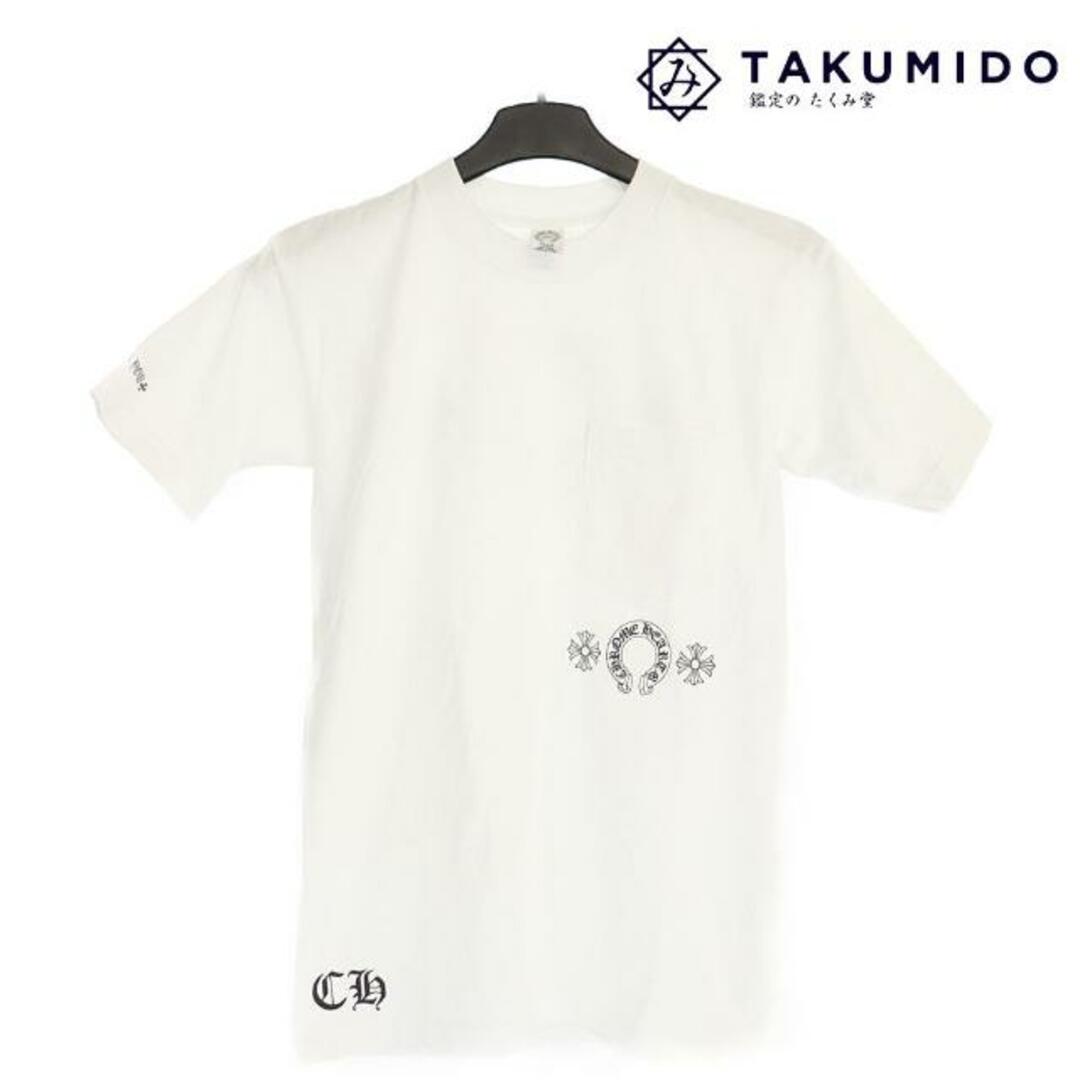 Chrome Hearts(クロムハーツ)のクロムハーツ レディース Tシャツ ロゴ スモール 中古 ホワイト コットン100％ CHROME HEARTS 【中古】 | 半袖 トップス アパレル 服 シンプル カジュアル 白 ファッション ブランド Aランク レディースのトップス(Tシャツ(半袖/袖なし))の商品写真