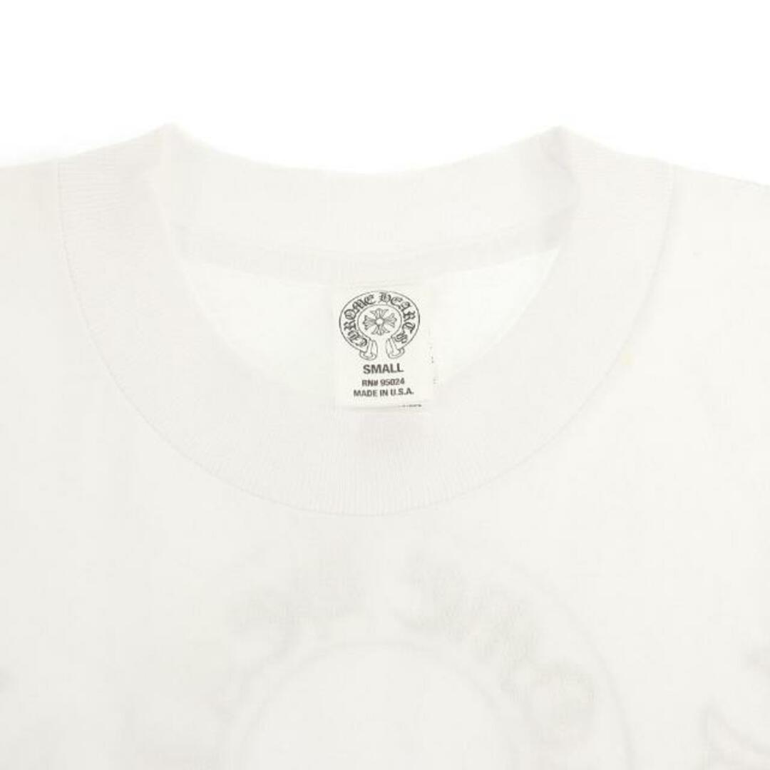 Chrome Hearts(クロムハーツ)のクロムハーツ レディース Tシャツ ロゴ スモール 中古 ホワイト コットン100％ CHROME HEARTS 【中古】 | 半袖 トップス アパレル 服 シンプル カジュアル 白 ファッション ブランド Aランク レディースのトップス(Tシャツ(半袖/袖なし))の商品写真